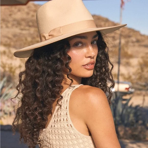 Wyeth Wool Tan Fedora Oatmeal Hat - Picture 2 of 8